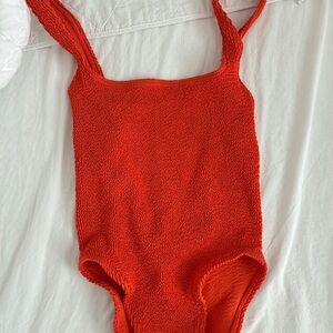 bond-eye Bright Orange Textured One-Piece
